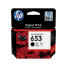 HP 653 Black Original Ink Advantage Cartridge