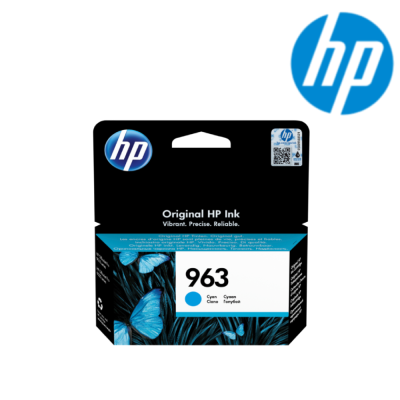 HP 963 Cyan Original Ink Cartridge