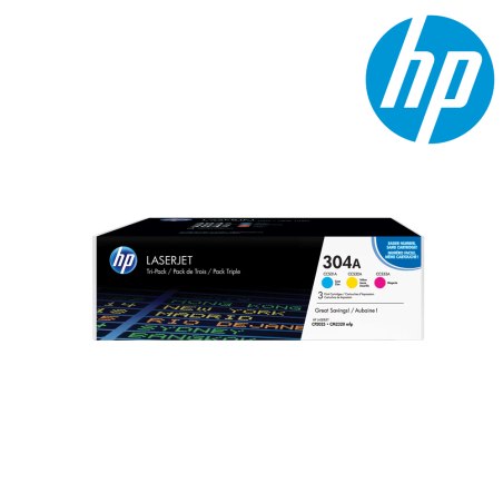 HP 304A 3-pack Cyan Magenta Yellow