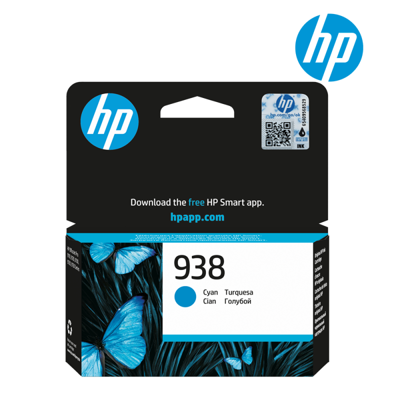 HP 938 Cyan Original Ink Cartridge