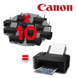 CANON PACK 10 x Pixma TS3640   3xCL-446 Offert