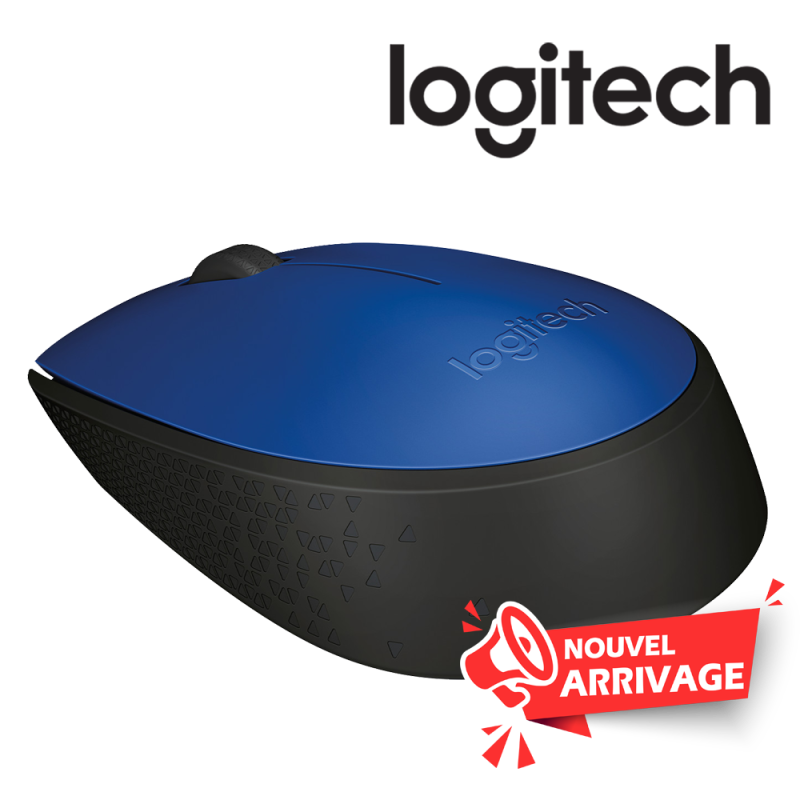 LOGITECH SOURIS M171 Wireless - BLUE-K - 2.4GHZ.