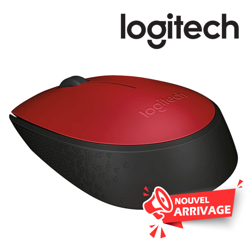 LOGITECH SOURIS M171 Wireless - RED-K - 2.4GHZ